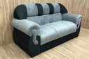 Ver imagem 4 de Sofá 2 e 3 Lugares Cinza com Preto 605/601 Corsa