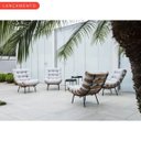 Ver imagem 7 de Kit Cadeira Costela e Puff Suede Rosa Fibra Silicone Premium:poltrona Costela Veludo Rose