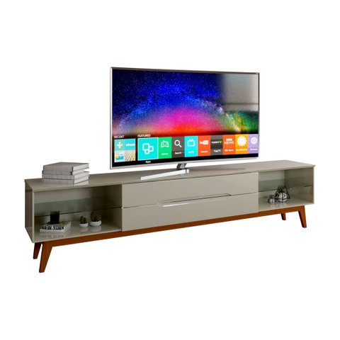 Rack para TV Limit 1.8 Off White - Móveisaqui