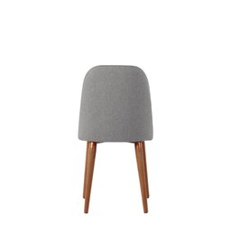 Conjunto de Jantar Mesa com Vidro Avena 4 Cadeiras New Drop - Canella C/ Cinza - 8