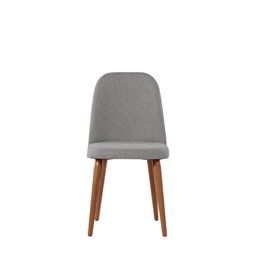 Conjunto de Jantar Mesa com Vidro Avena 4 Cadeiras New Drop - Canella C/ Cinza - 6