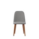 Ver imagem 6 de Conjunto de Jantar Mesa com Vidro Avena 4 Cadeiras New Drop - Canella C/ Cinza