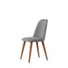 Conjunto de Jantar Mesa com Vidro Avena 4 Cadeiras New Drop - Canella C/ Cinza - 5