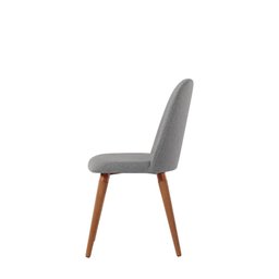 Conjunto de Jantar Mesa com Vidro Avena 4 Cadeiras New Drop - Canella C/ Cinza - 7