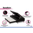 Ver imagem 6 de Cama Base Baú c/Aux Solteiro Ortobom Corano Black 88x188