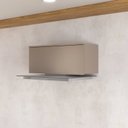 Ver imagem 1 de Armário Aéreo 1 Porta Basculante 80cm Clara Yescasa Cinza/Avela