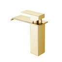 Ver imagem 2 de Torneira Cascata Banheiro Misturado Pia Baixa T6006 Dourado Luuk young