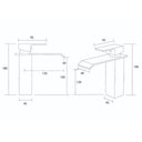 Ver imagem 4 de Torneira Cascata Banheiro Misturado Pia Baixa T6006 Dourado Luuk young