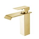 Ver imagem 1 de Torneira Cascata Banheiro Misturado Pia Baixa T6006 Dourado Luuk young