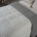 Ver imagem 2 de Coberdrom Dupla Face Valle King Soft e Sherpa Toque de Lã 1 Peça 100% Poliéster - Cinza