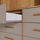 Ver imagem 4 de Guarda Roupa New Star 2 Portas 6 Gavetas sem Espelho Salleto Branco