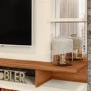 Ver imagem 3 de Estante Home Denver 1.8 Cinamomo Mel/off White/carrara