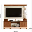 Ver imagem 6 de Estante Home Denver 1.8 Cinamomo Mel/off White/carrara