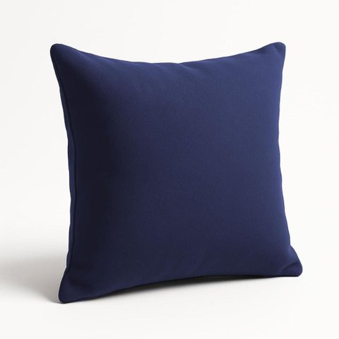 Almofada 42cm Decorativa Suede Fofinha P/ Sofá e Cadeira Cor:azul Marinho