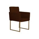 Ver imagem 3 de Kit 02 Poltronas para Recepção e Sala de Estar Klara Suede Vinho