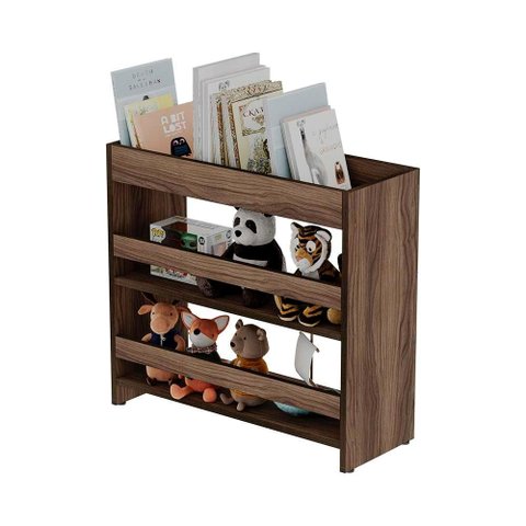 Organizador Infantil Petiz para Livros e Brinquedos Nogal