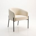 Ver imagem 5 de Poltrona Decorativa Kit 2 Arielle Boucle Confortável Bege D'Rossi