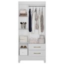 Ver imagem 4 de Guarda Roupa Infantil Ambiente Lima 3 Portas Branco Flex - Moval