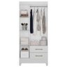 Guarda Roupa Infantil Ambiente Lima 3 Portas Branco Flex - Moval - 4