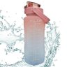 Garrafa Com Horario Motivacional 2 Litros Treino Academia Estudos casa Trabalho Squeeze Agua Resiste - 4