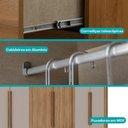 Ver mais imagens de Guarda Roupa Casal 6 Portas 4 Gavetas Mônaco Carraro Freijó C/ Avelã