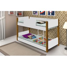 Beliche Infantil Mini Cama Valentina Branco e Mel - 2