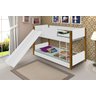 Beliche Infantil Branco e Mel com Escorregador - 1