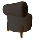 Ver imagem 4 de Kit 2 Poltronas Decorativa Mônaco Suede Marrom