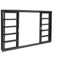 Ver imagem 1 de Janela Vitro de Correr 4 Folhas 100x100 Cm Req 7 Cm sem Grade sem Vidro Stander