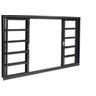 Janela Vitro de Correr 4 Folhas 100x100 Cm Req 7 Cm sem Grade sem Vidro Stander - 1