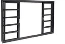 Ver imagem 1 de Janela Vitro de Correr 4 Folhas 100x100 Cm Req 7 Cm sem Grade sem Vidro Stander
