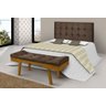 Cabeceira Casal King 195cm Sued Tabaco - 1