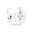 Ver imagem 4 de Cadeira de Escritório Presidente Brizza Braços 3d - Plaxmetal (preto Couro Ecológico)