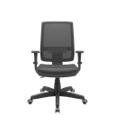 Ver imagem 1 de Cadeira de Escritório Presidente Brizza Braços 3d - Plaxmetal (preto Couro Ecológico)