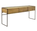 Ver imagem 1 de Aparador Lumber Base Metal - Castanho Oregon - Datelli Design