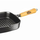 Ver imagem 2 de Frigideira Grill Quadrada Ferro Panela Mineira cm 23cm 1,5L