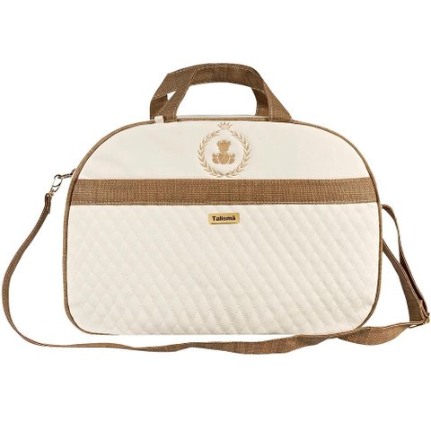 Bolsa de Maternidade Urso Puppi Talismã Ref:n.17 G Naylon Un Palha-marrom