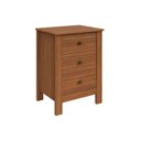 Ver imagem 1 de Mesa Cabeceira Maggiore c/ 3 Gavetas Rovere - Lopas