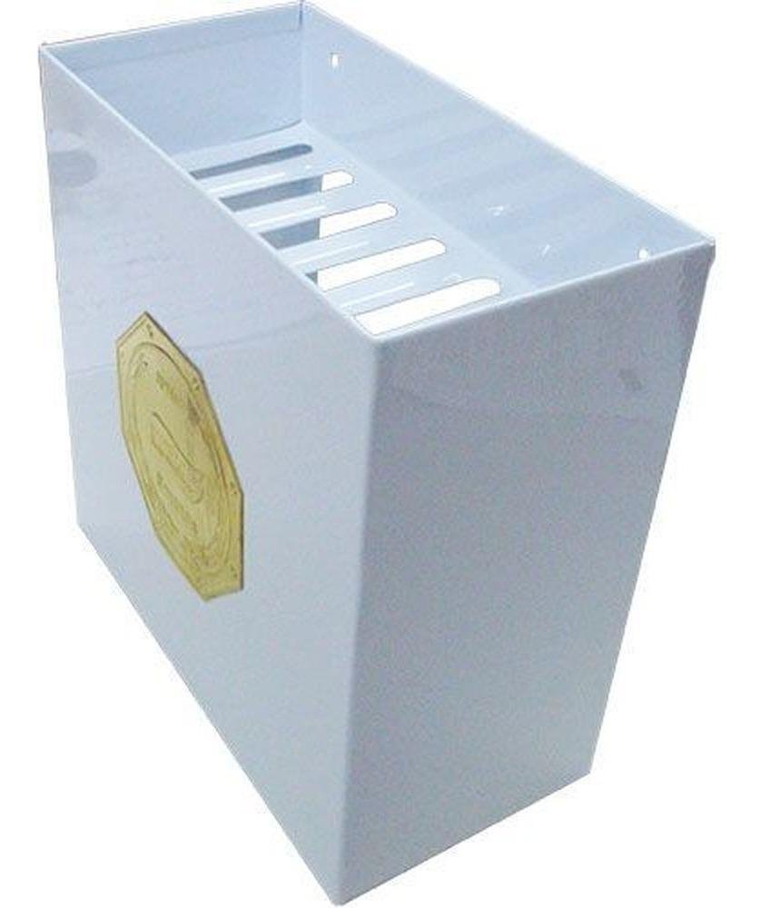 Cesto de Folhas Inox Branco para Saunas Impercap 20x20x10cm - 1