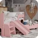 Ver imagem 6 de Mini Cama Infantil Montessoriana com Baú Bella + Colchão:rosa
