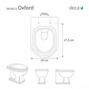 Ver imagem 3 de Assento Sanitário em MDF Oxford Branco para bacia Deca