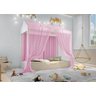 Cama Montessori Casa Juvenil com Véu Rosa - 4