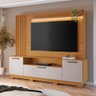 Estante para Tv até 65 Polegadas Apego Candian 3 Portas com Led Cinamomo/off White - Jcm Móveis - 1