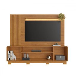 Estante para Tv até 65 Polegadas Apego Candian 3 Portas com Led Cinamomo/off White - Jcm Móveis - 3