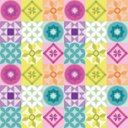 Ver imagem 1 de Papel de Parede Kids Azulejo Geométrico Vivo