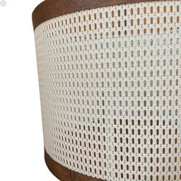 Luminária Teto Conjunto 2 Pendente Ravena Rústico Palha Indiana Ratan Fio Preto 150cm 110v/220v - 6
