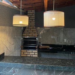 Luminária Teto Conjunto 2 Pendente Ravena Rústico Palha Indiana Ratan Fio Preto 150cm 110v/220v - 3