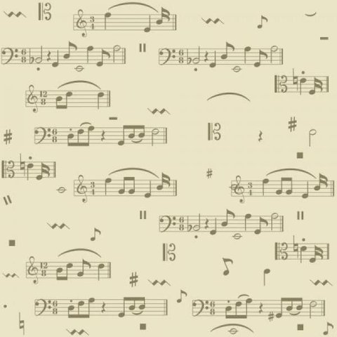 Papel de Parede Kids Notas Musicais
