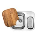 Ver imagem 1 de Cuba Dupla Docol Lift 54x40 016997CH Inox Alto Brilho com Acessórios