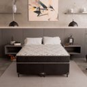 Ver imagem 7 de Cama Box Casal Bipartido + Colchão D33 One Face - 56x138x188cm - e-Shop Casa - Suede